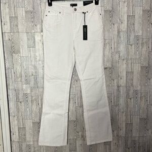 JONES NEW YORK Pants Women’s 6 White Corduroy Skinny Boot High Waist